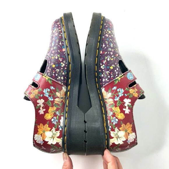 Dr Martens 8065 Darcy Floral Double Buckle Maryjane Shoes Women’s 5 - Picture 6 of 8